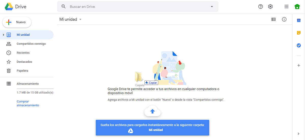 Enviar una carpeta por correo Gmail